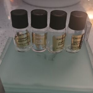 4 Tom Ford Fragrance Miniature 4ml Collection - Gold and Black Empty